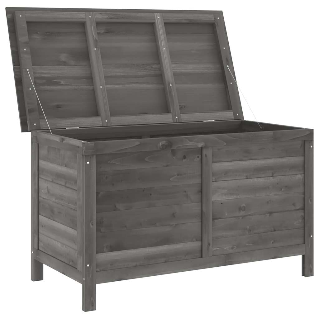 Garden chest anthracite 99x49.5x58.5 cm solid fir wood