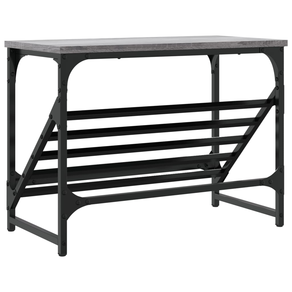 Étagère à chaussures gris Sonoma 60x30x45 cm en bois