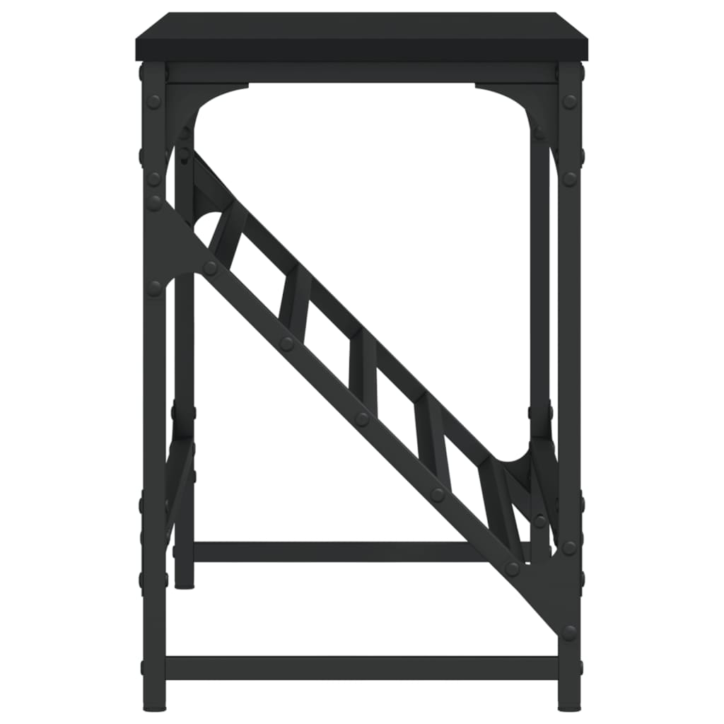 Étagère à chaussures noir 90x30x45 cm en bois