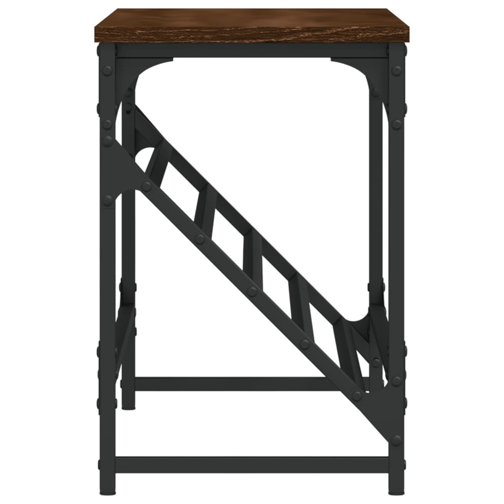 Shoe rack brown oak look 90x30x45 cm made of wood