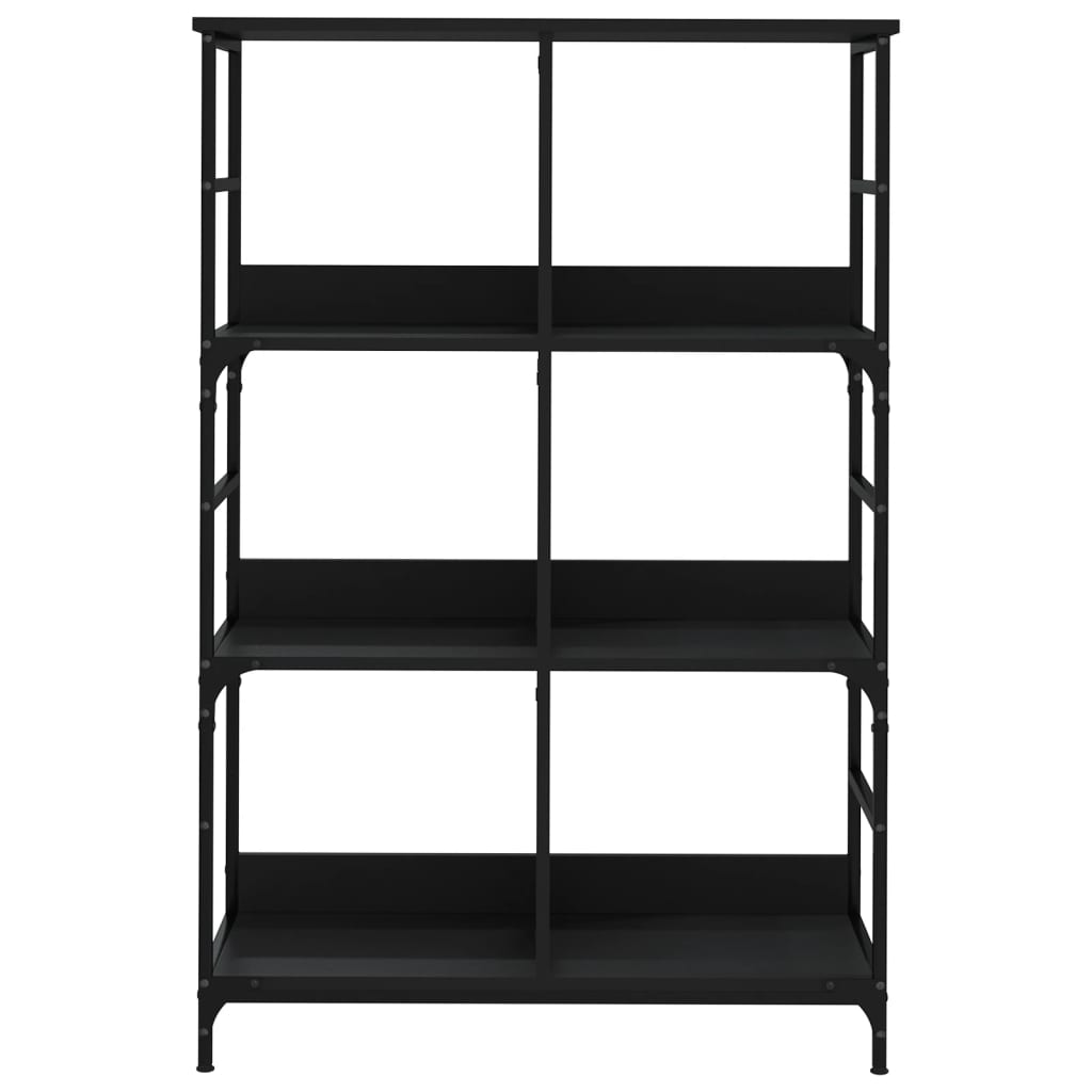 Bibliothèque noire 78,5x33x117,5 cm en bois