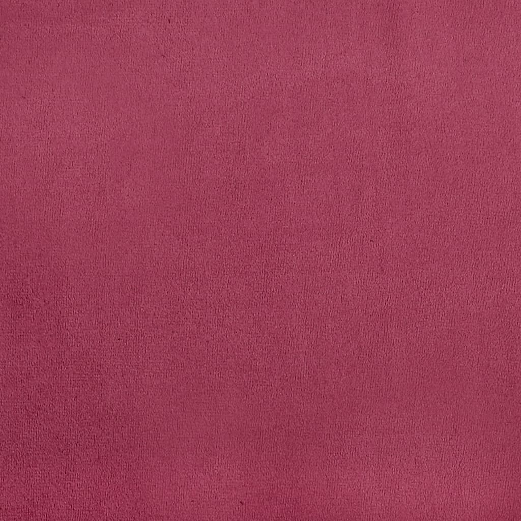 2-seater sofa wine red 140 cm velvet