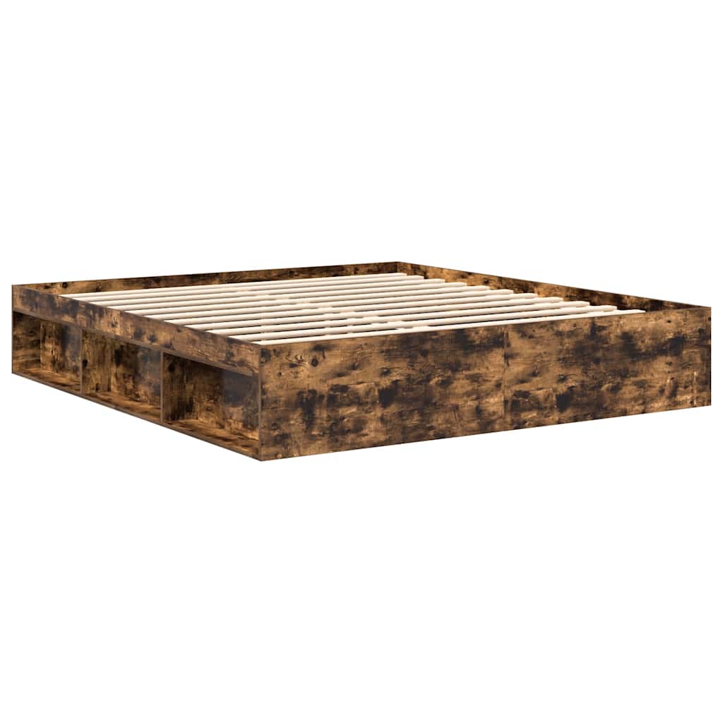Bettgestell Räuchereiche 200x200 cm