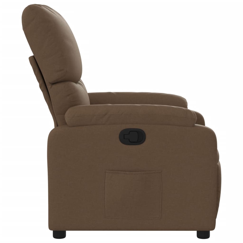 Relaxation chair brown fabric