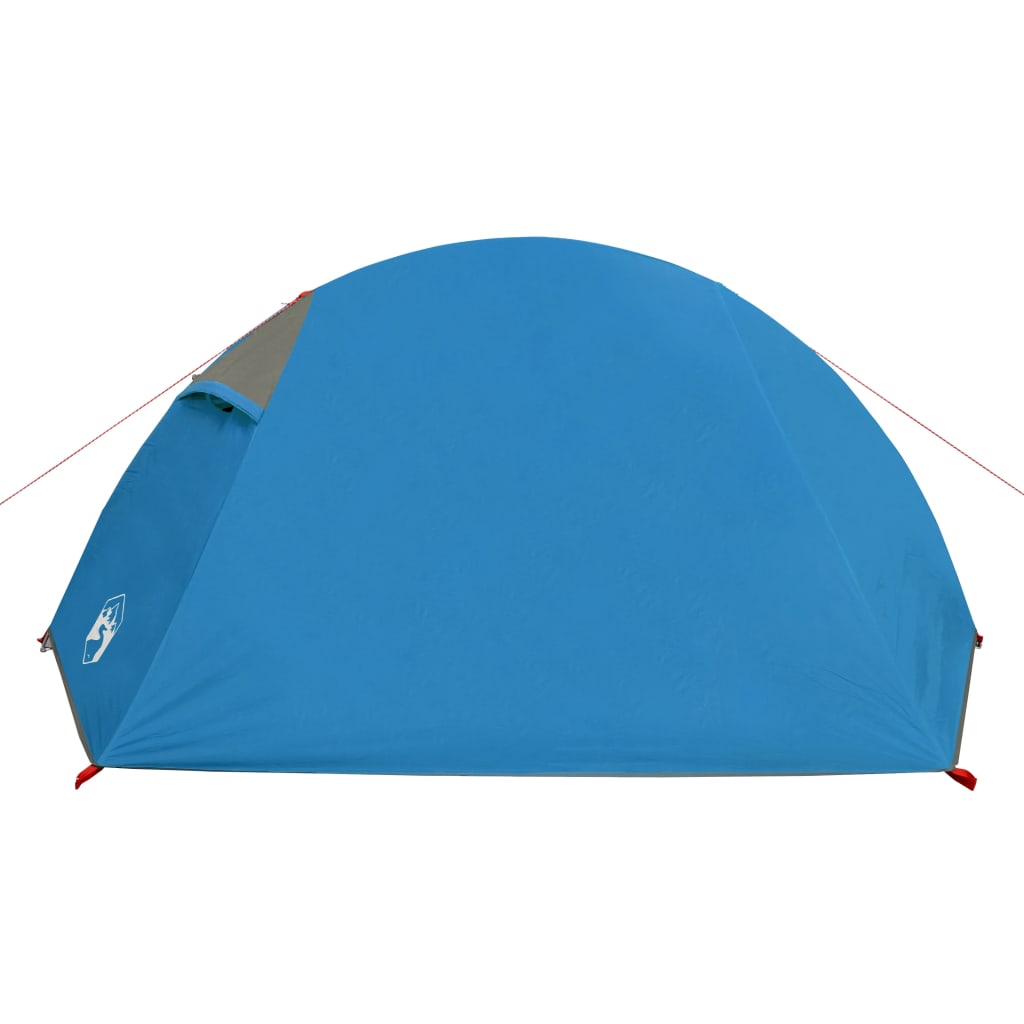 Tente de camping 2 personnes bleue 267x154x117 cm 185T taffetas