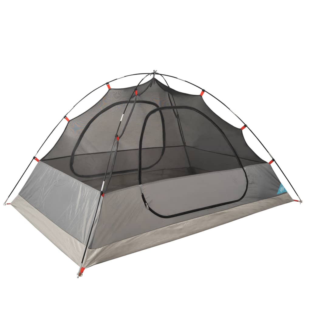 Tente de camping 2 personnes bleue 224x248x118 cm 185T taffetas