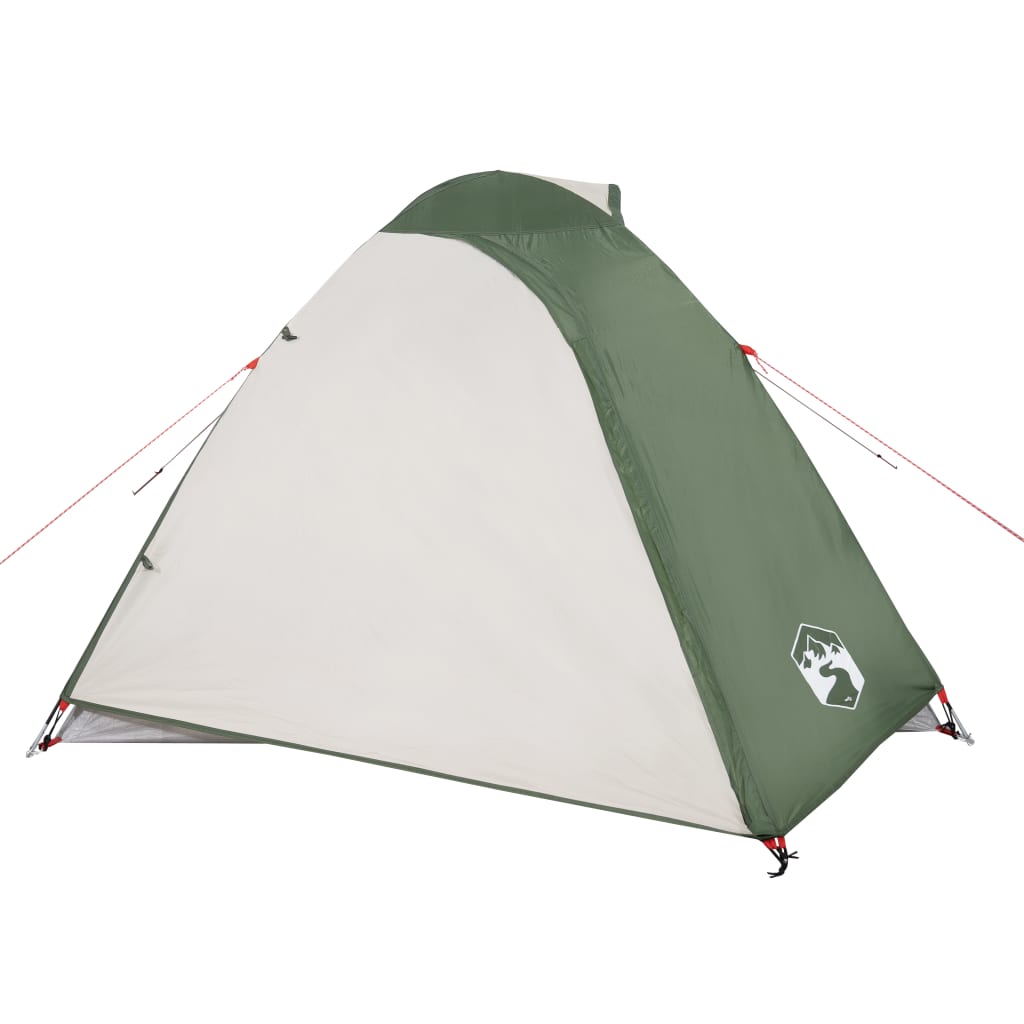 Tente de camping 2 personnes verte 264x210x125 cm 185T taffetas