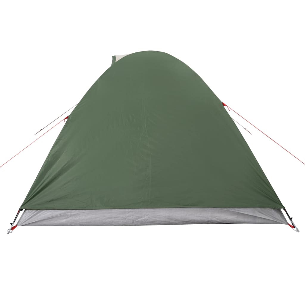 Tente de camping 2 personnes verte 264x210x125 cm 185T taffetas