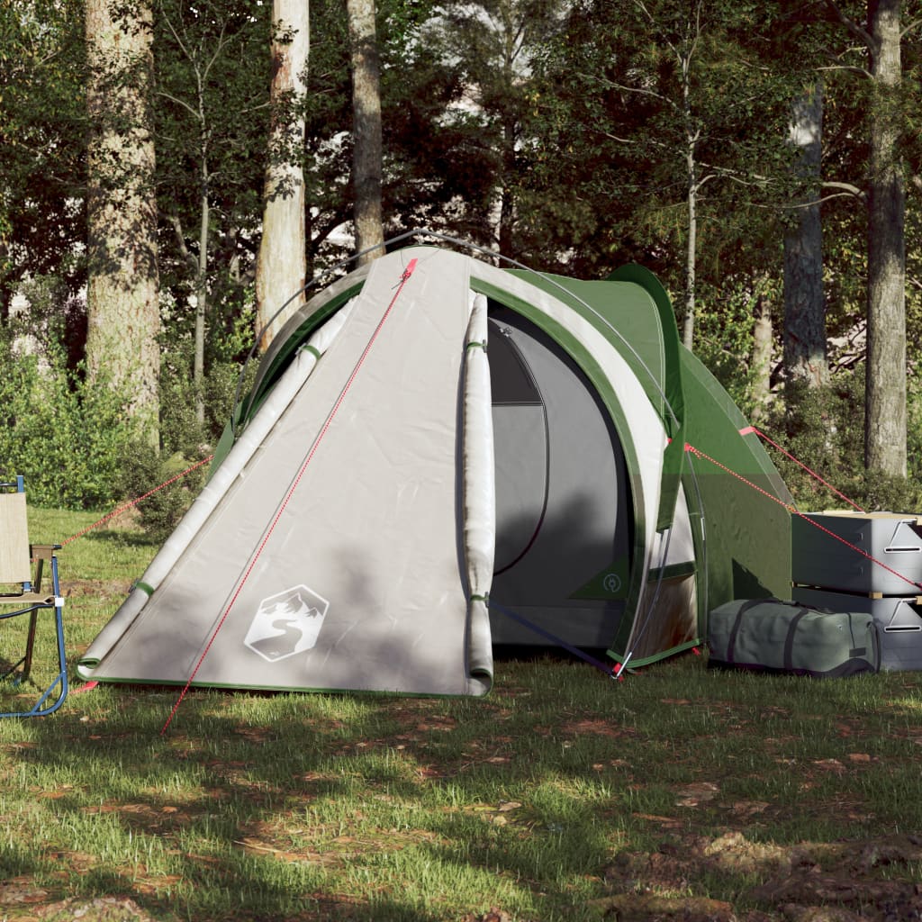 Tente de camping 2 personnes verte 320x140x120 cm 185T taffetas