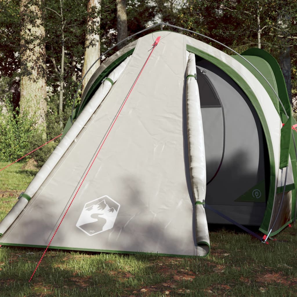 Tente de camping 2 personnes verte 320x140x120 cm 185T taffetas