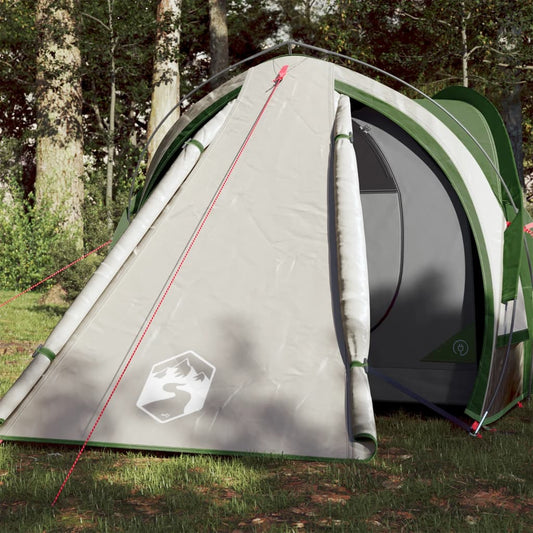 Tente de camping 2 personnes verte 320x140x120 cm 185T taffetas