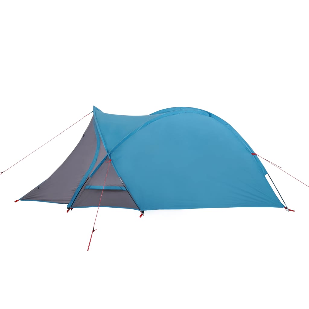 Tente de camping 2 personnes bleue 320x140x120 cm 185T taffetas