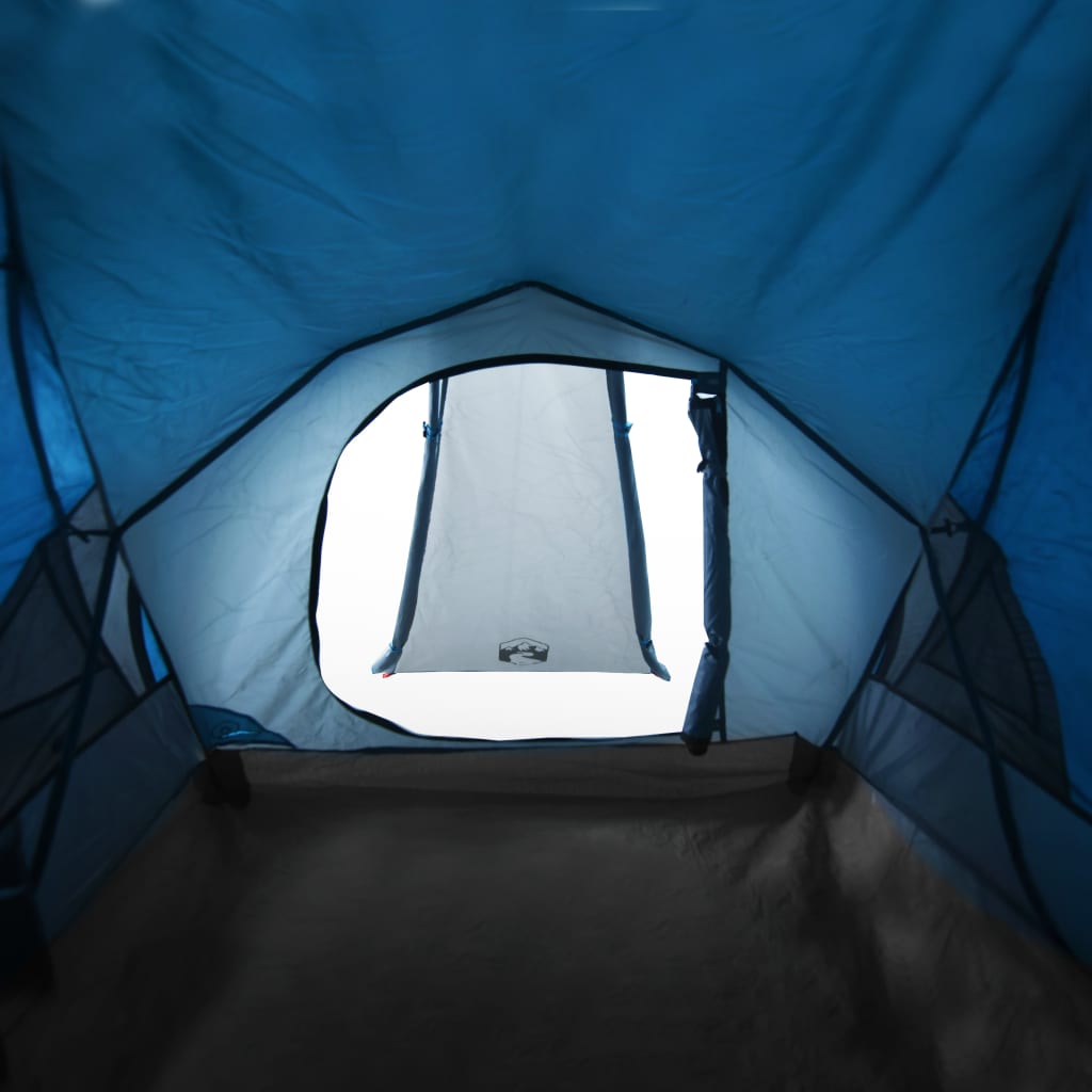 Tente de camping 2 personnes bleue 320x140x120 cm 185T taffetas