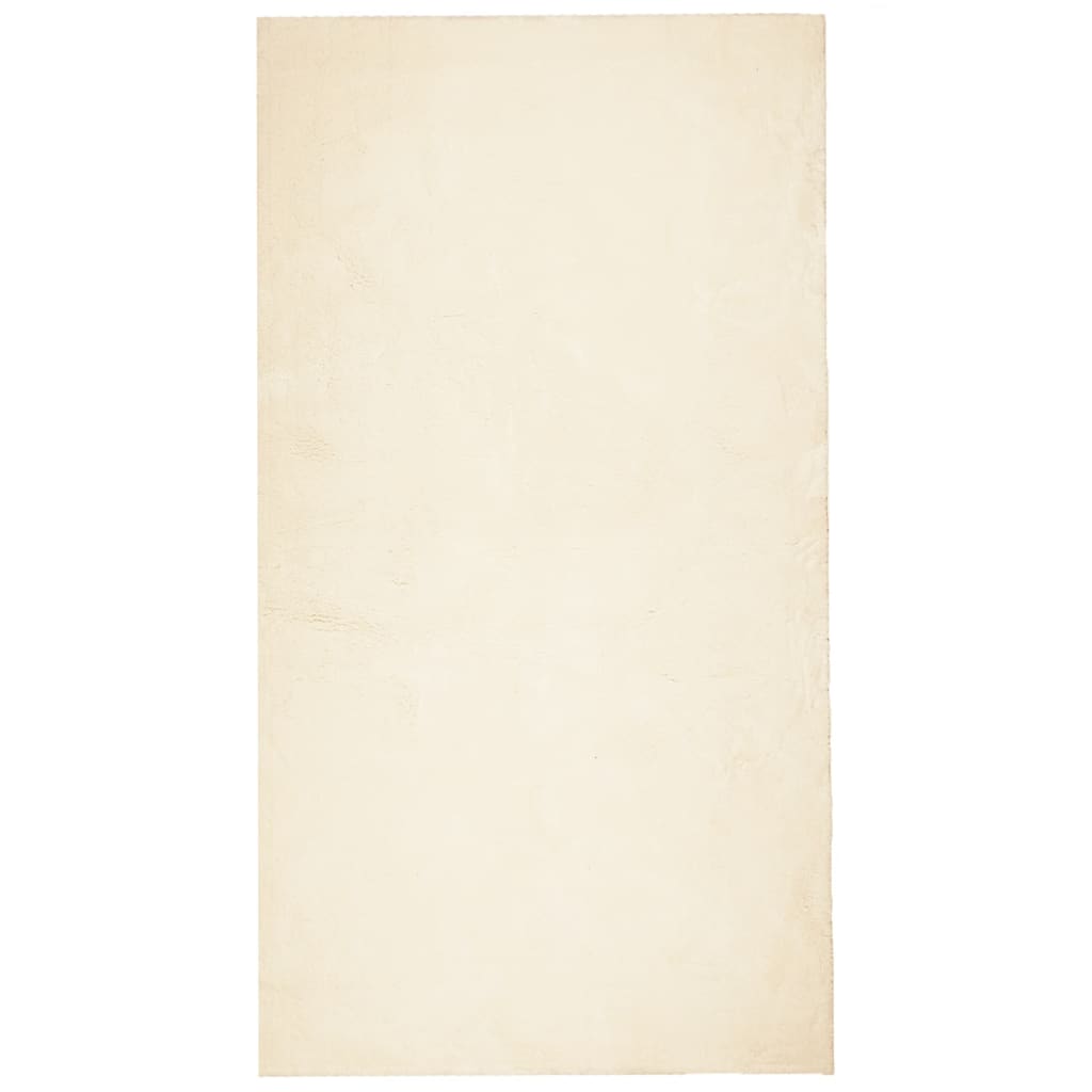Rug HUARTE Short Pile Soft and Washable Cream 80x150 cm