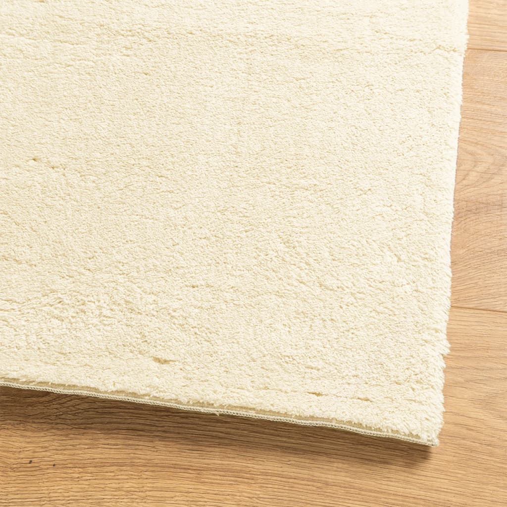 Rug HUARTE Short Pile Soft and Washable Cream 80x150 cm