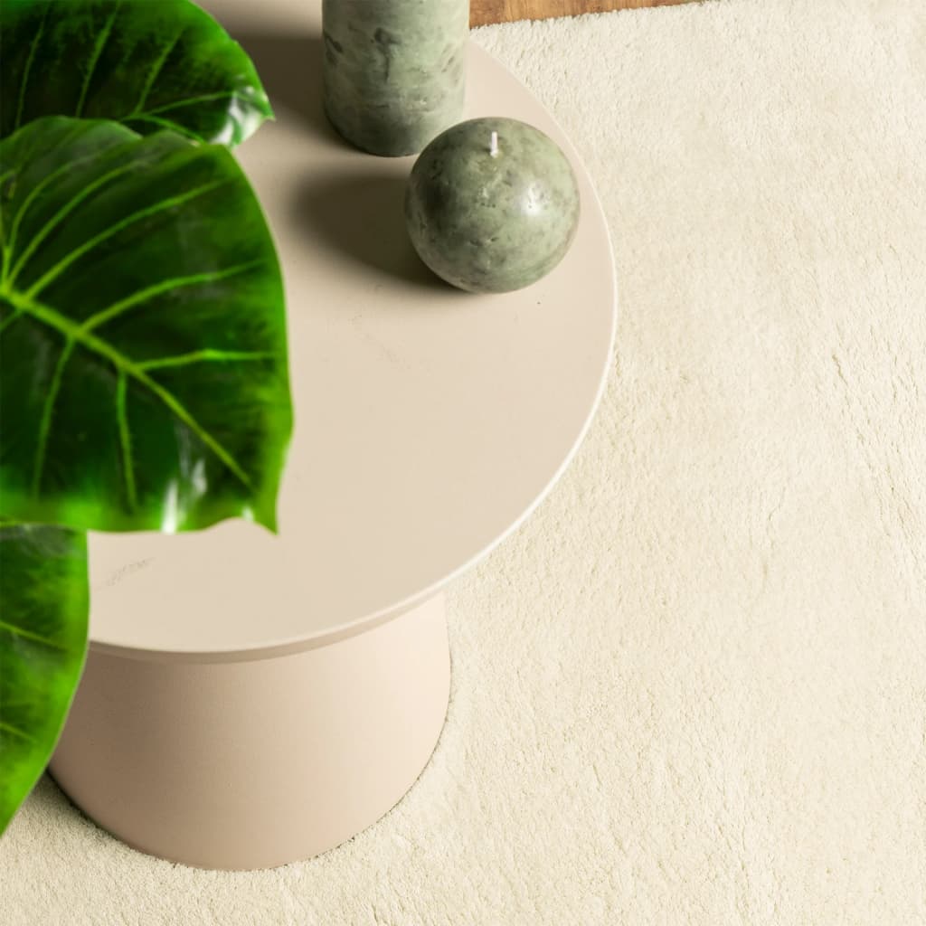 Rug HUARTE Short Pile Soft and Washable Cream 140x200 cm