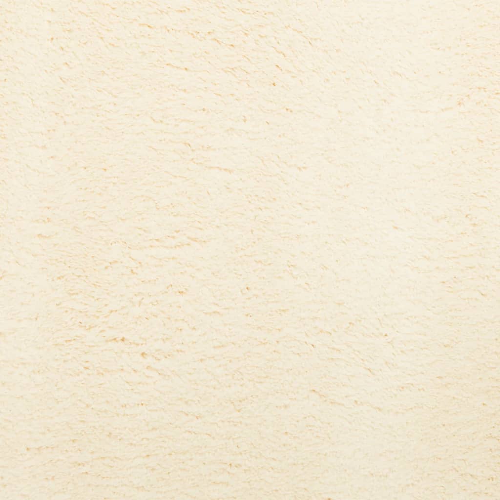 Rug HUARTE Short Pile Soft and Washable Cream 140x200 cm