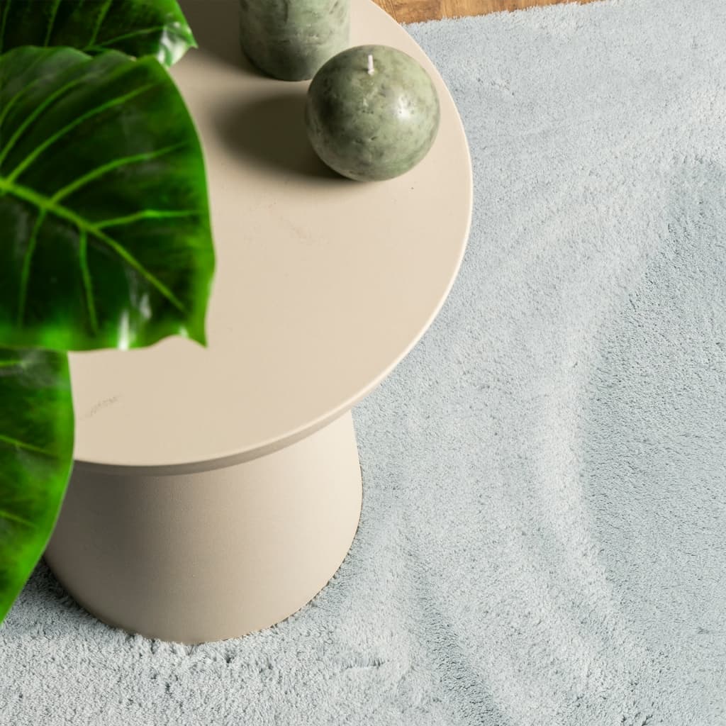 Rug HUARTE short pile soft and washable blue 80x200 cm