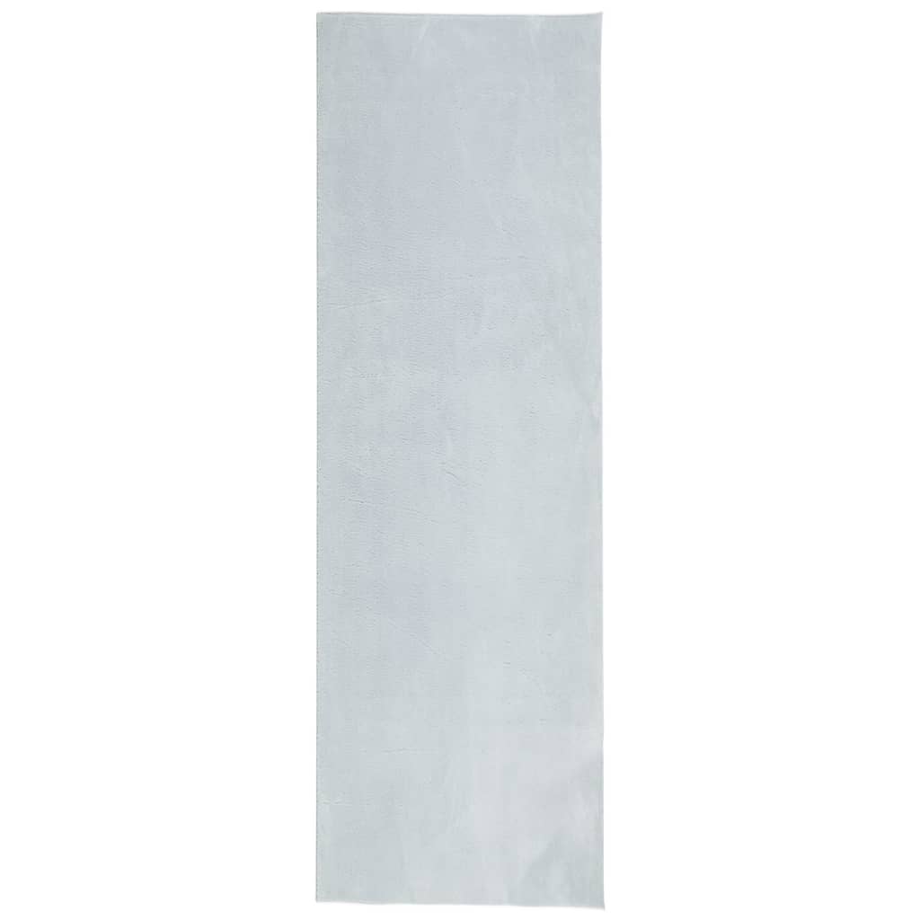 Rug HUARTE Short Pile Soft and Washable Blue 80x250 cm