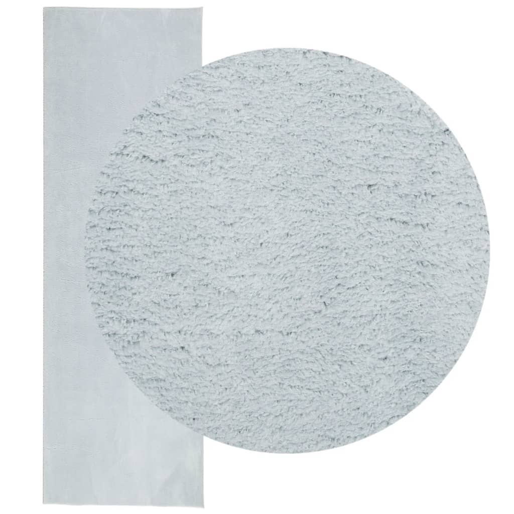 Rug HUARTE Short Pile Soft and Washable Blue 80x250 cm