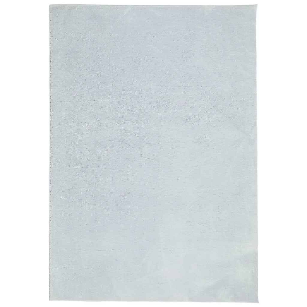 Teppich HUARTE Kurzflor Weich und Waschbar Blau 120x170 cm
