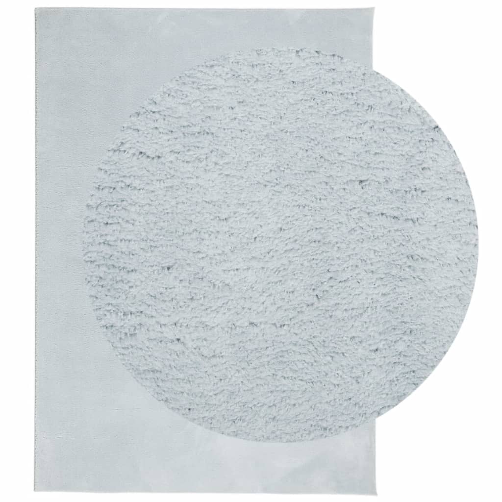Teppich HUARTE Kurzflor Weich und Waschbar Blau 120x170 cm