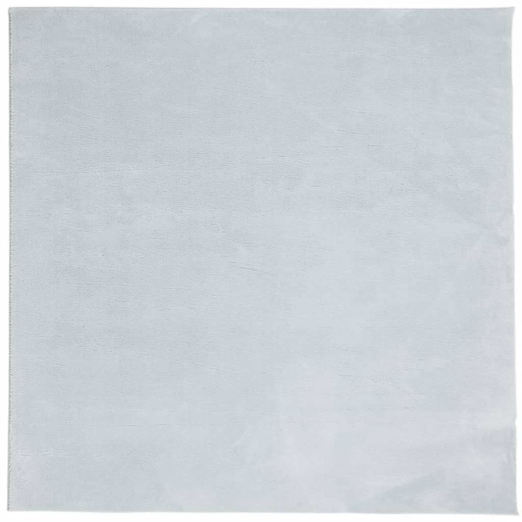 Teppich HUARTE Kurzflor Weich und Waschbar Blau 200x200 cm