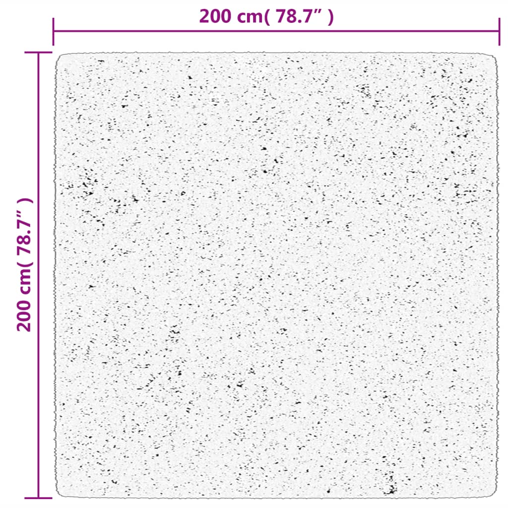 Teppich HUARTE Kurzflor Weich und Waschbar Blassrosa 200x200 cm