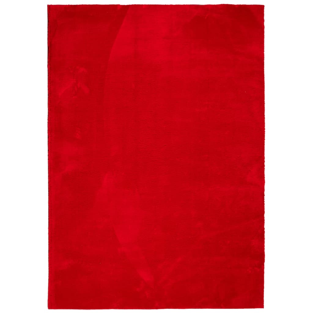 Rug HUARTE Short Pile Soft and Washable Red 200x280 cm
