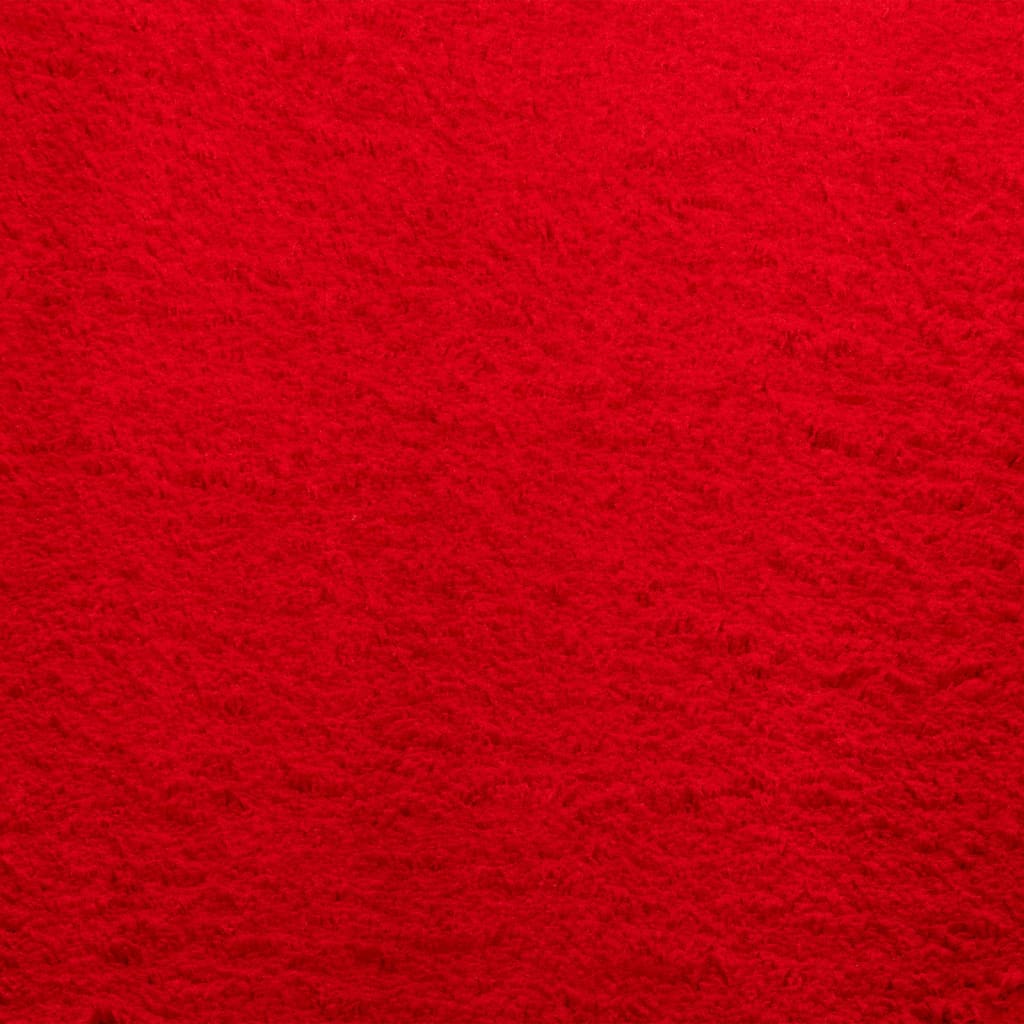 Rug HUARTE Short Pile Soft and Washable Red 200x280 cm