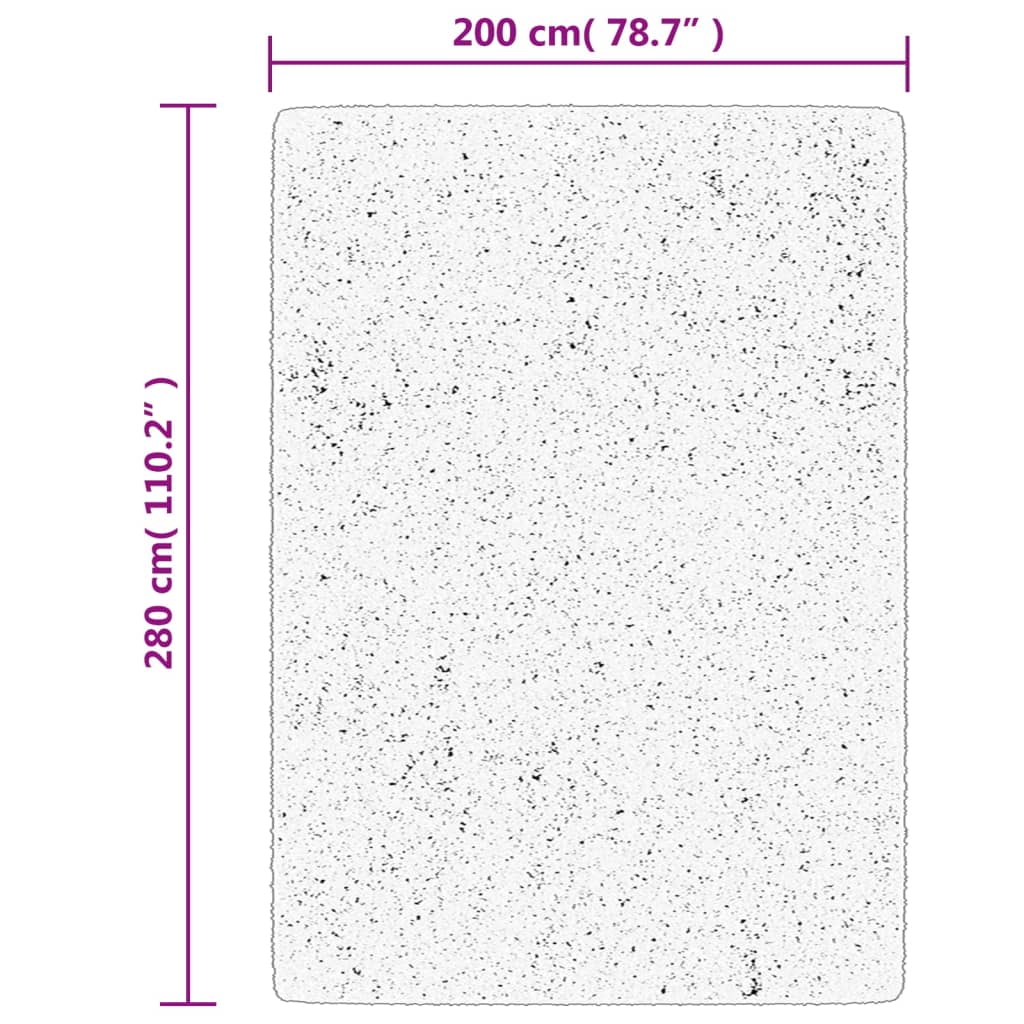 Rug HUARTE Short Pile Soft and Washable Red 200x280 cm