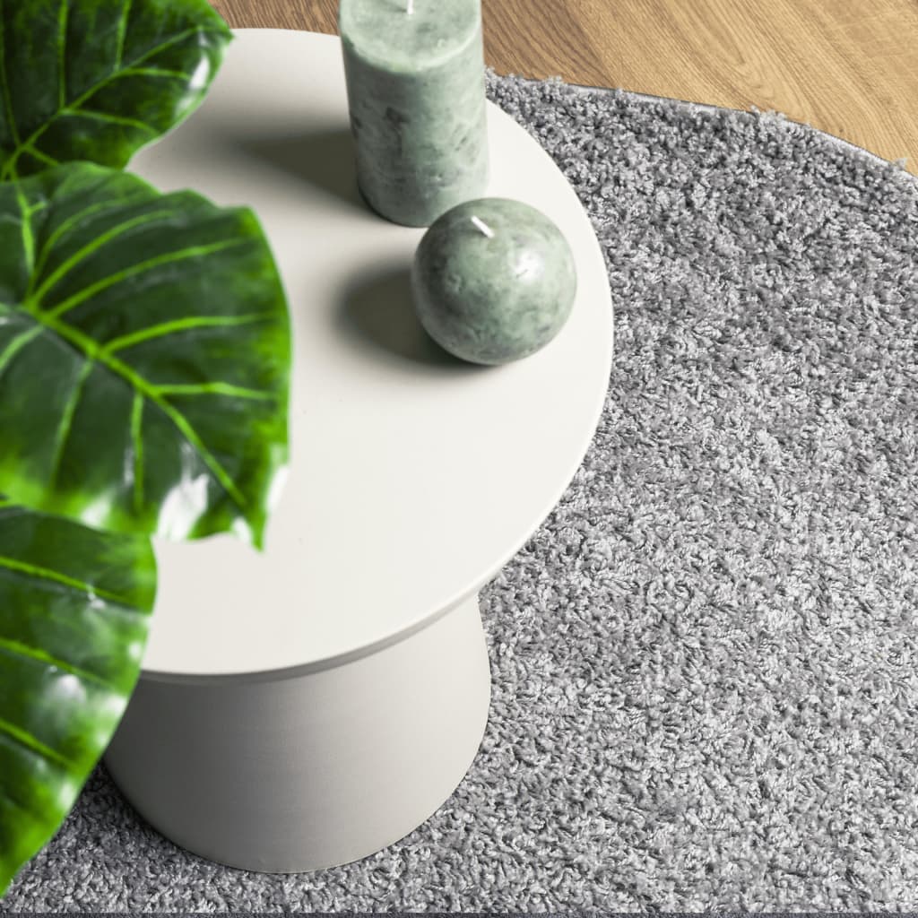 Shaggy rug PAMPLONA high pile modern gray 80x250 cm