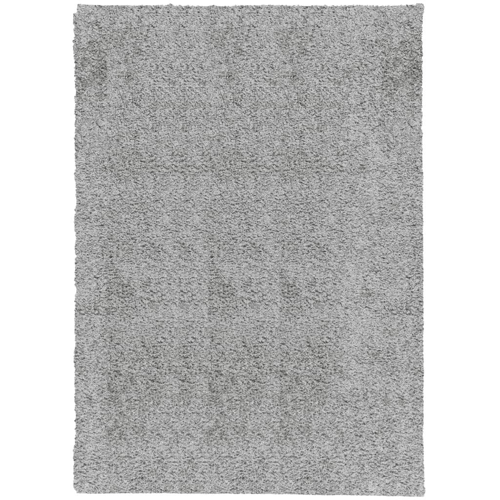 Shaggy rug PAMPLONA high pile modern gray 200x280 cm