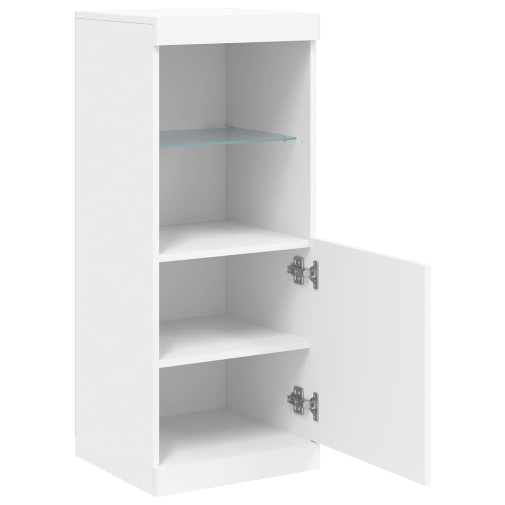 Buffet avec éclairage LED blanc 41x37x100 cm