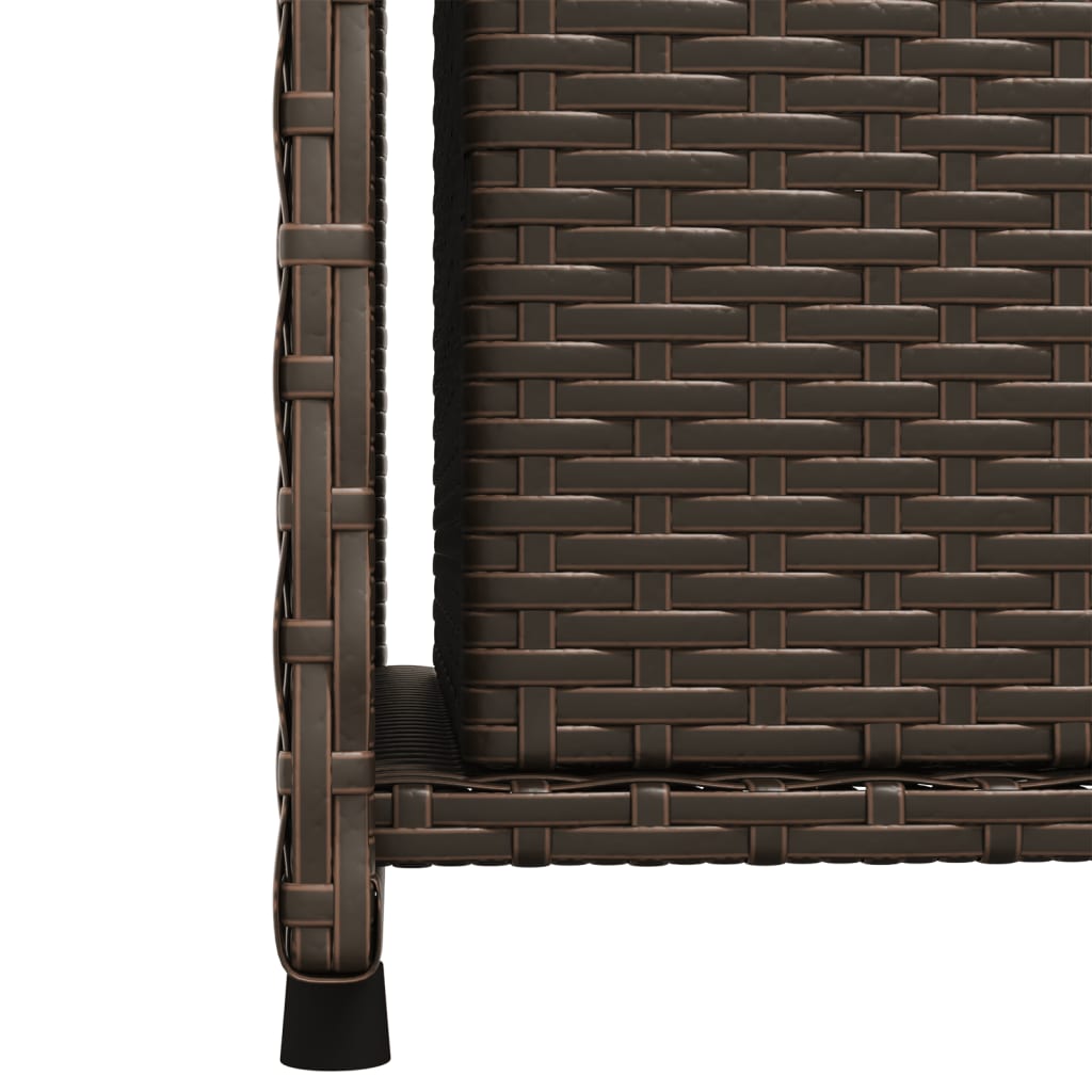 Garden cabinet brown 50x55x115 cm poly rattan