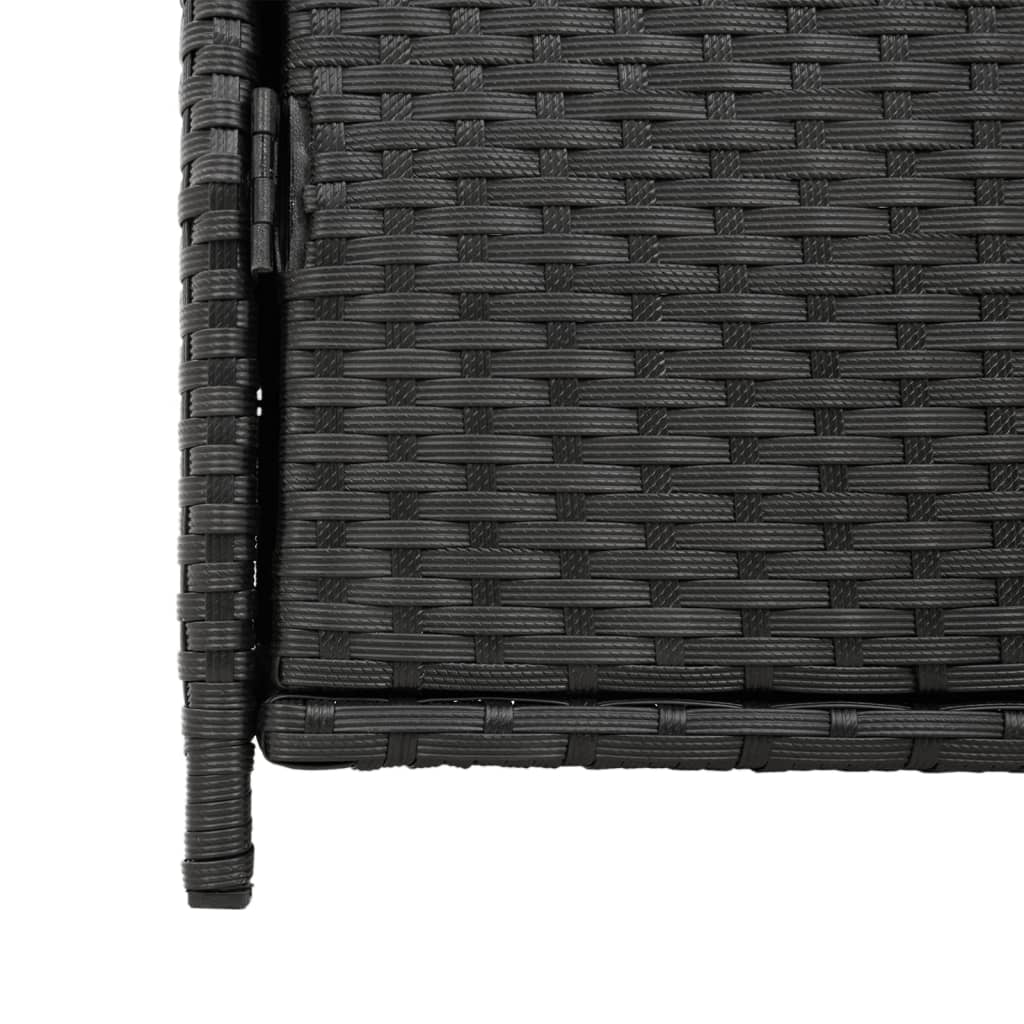 Garden cabinet black 55x59x80 cm poly rattan