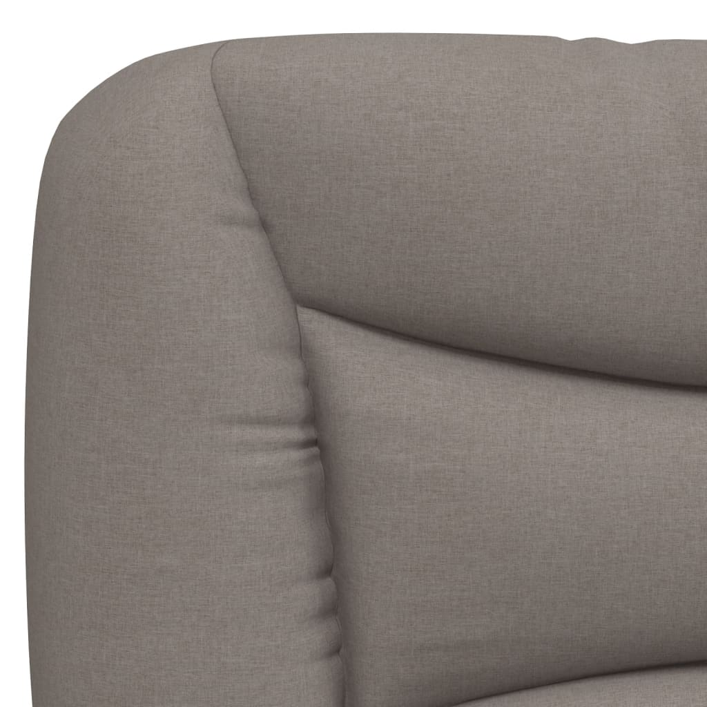 Bettgestell ohne Matratze "Hvar" Taupe 100x200 cm Stoff
