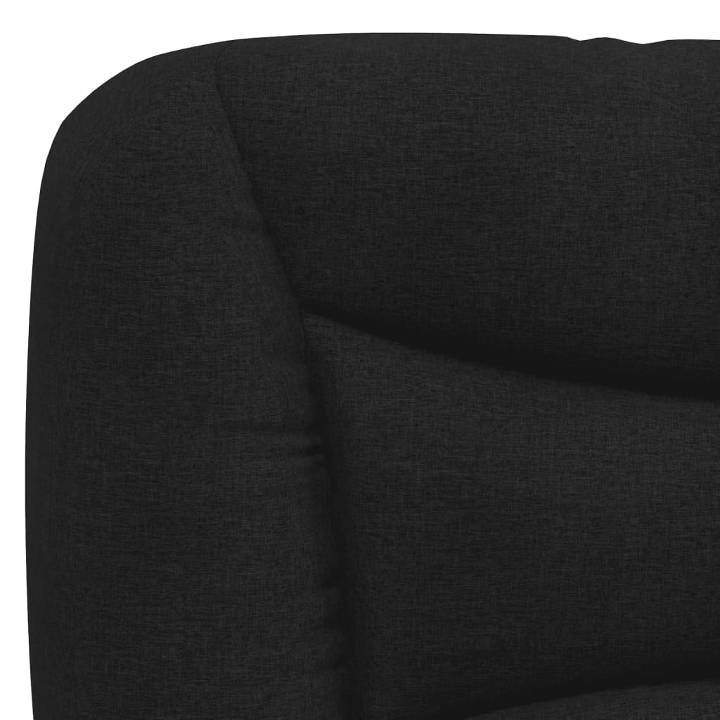 Bettgestell ohne Matratze "Hvar" Schwarz 140x200 cm Stoff