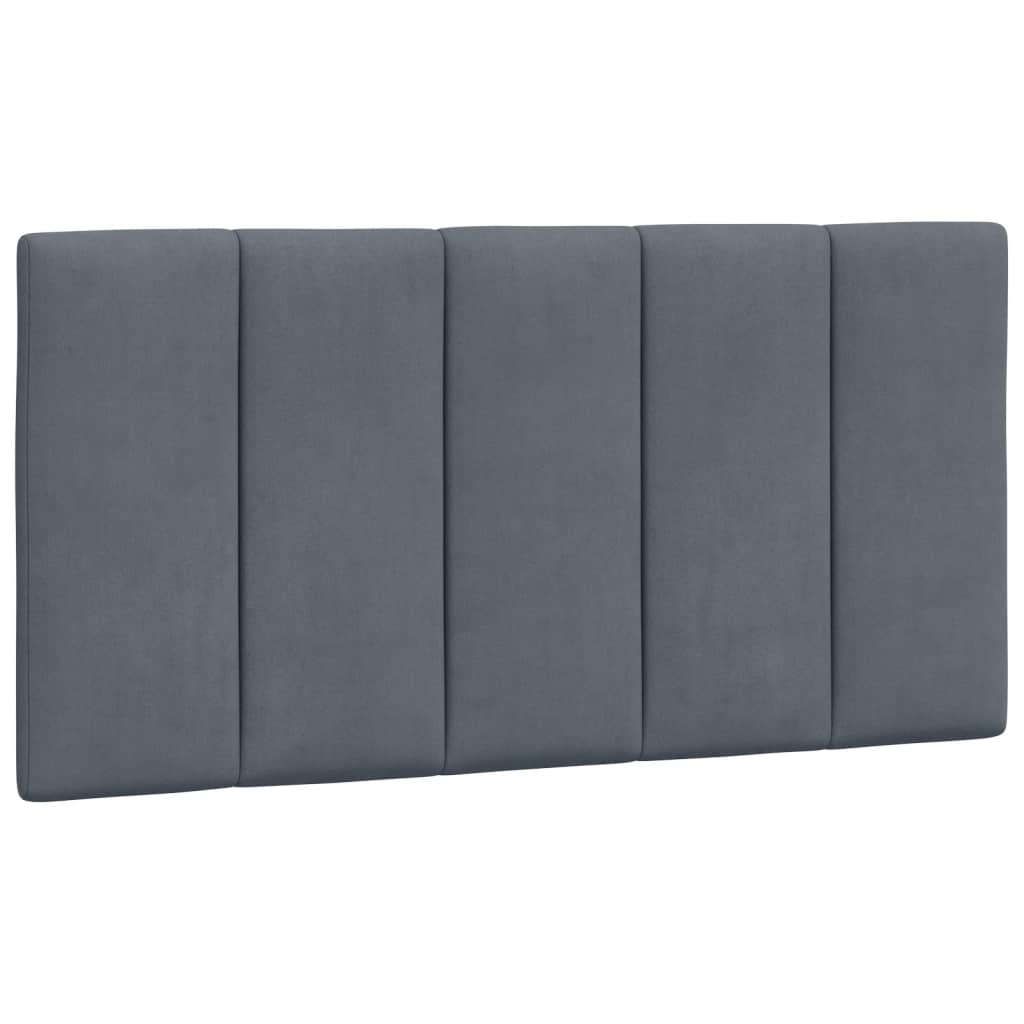 Bettgestell ohne Matratze "Hanko" Dunkelgrau 100x200 cm Samt