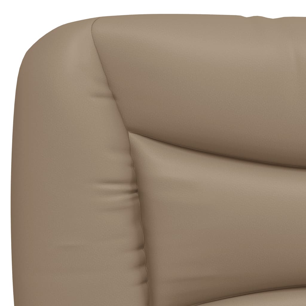 Bettgestell ohne Matratze "Hvar" Cappuccino-Braun 100x200 cm Kunstleder