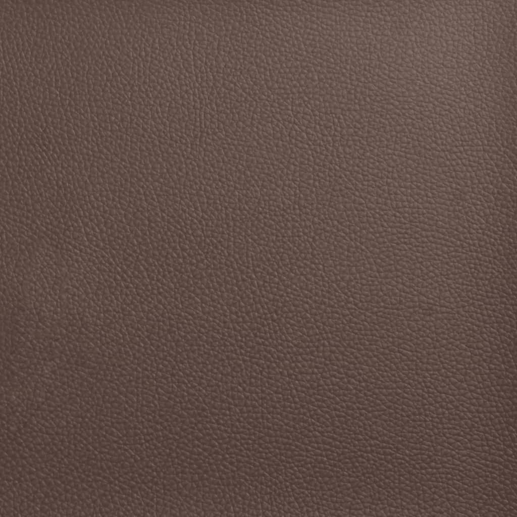 Bettgestell ohne Matratze "Hvar" Braun 120x200 cm Kunstleder