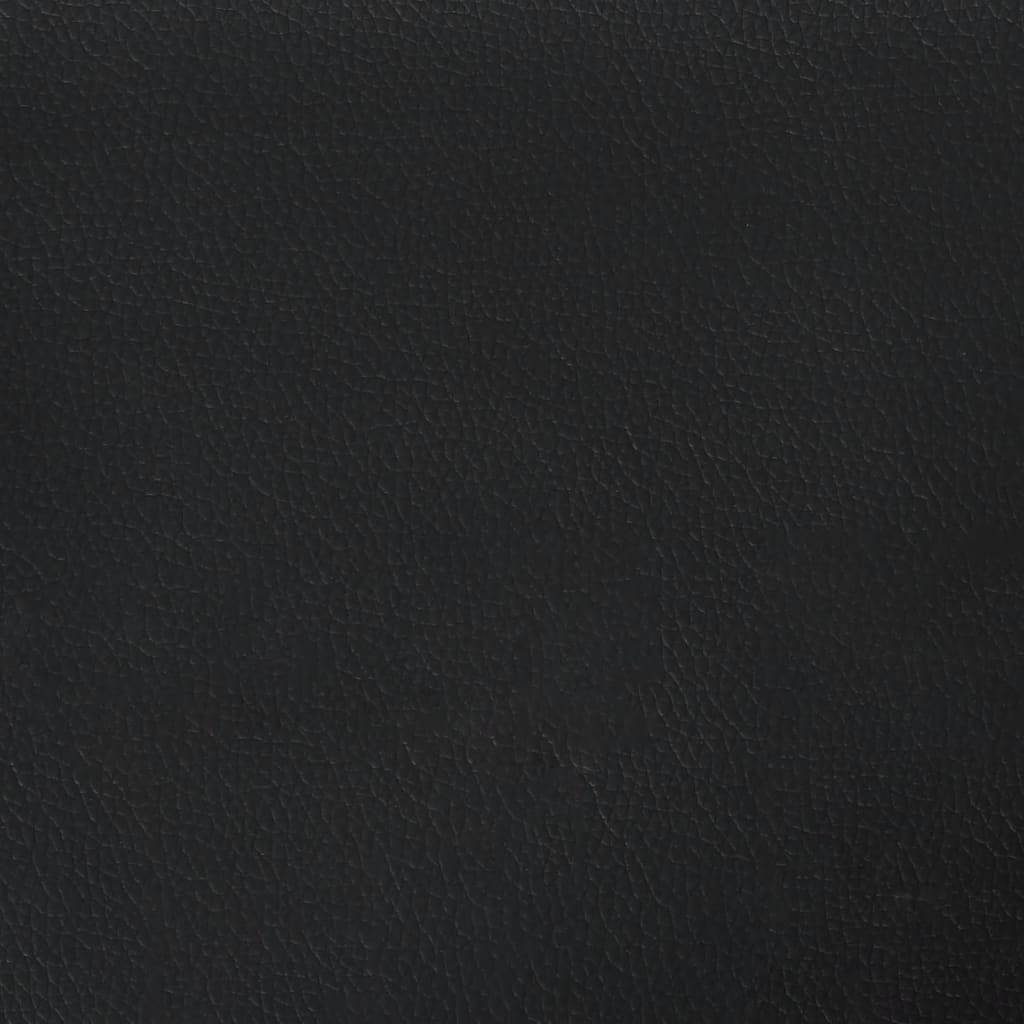 Bettgestell ohne Matratze "Hvar" Schwarz und Weiß 120x200 cm Kunstleder