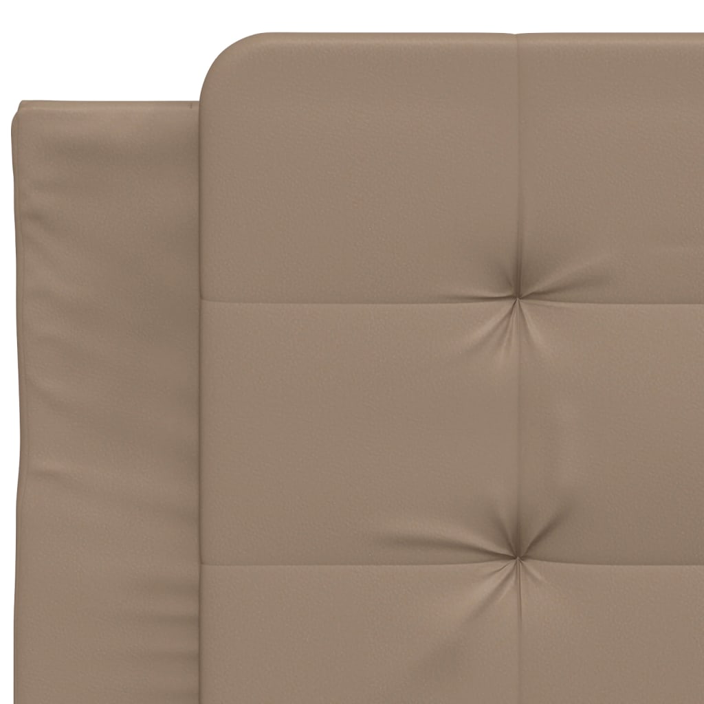 Bettgestell ohne Matratze "Zadar" Cappuccino-Braun 100x200 cm Kunstleder