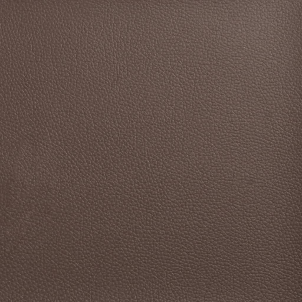 Bettgestell ohne Matratze "Zadar" Braun 120x200 cm Kunstleder