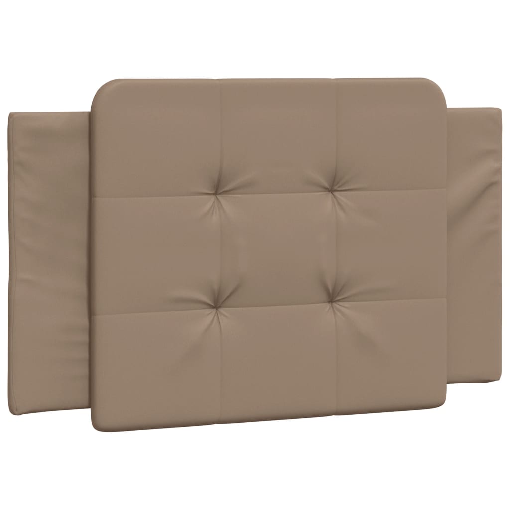 Bettgestell mit LED ohne Matratze "Zadar" Cappuccino-Braun 100x200 cm Kunstleder