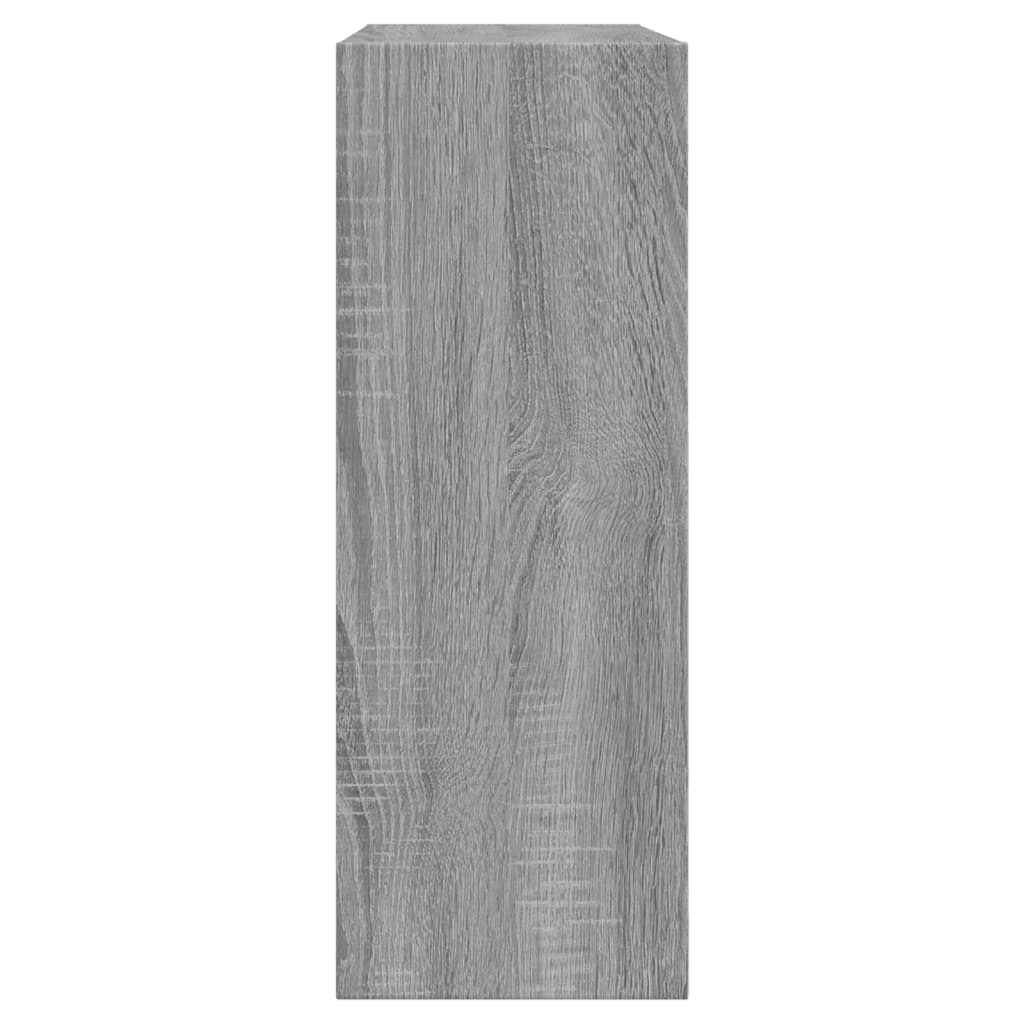 Shoe rack gray Sonoma 60x21x57 cm made of wood