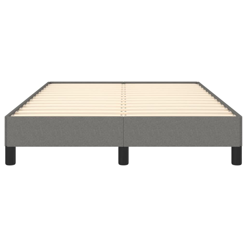 Bettgestell ohne Matratze Dunkelgrau 120x190 cm Stoff