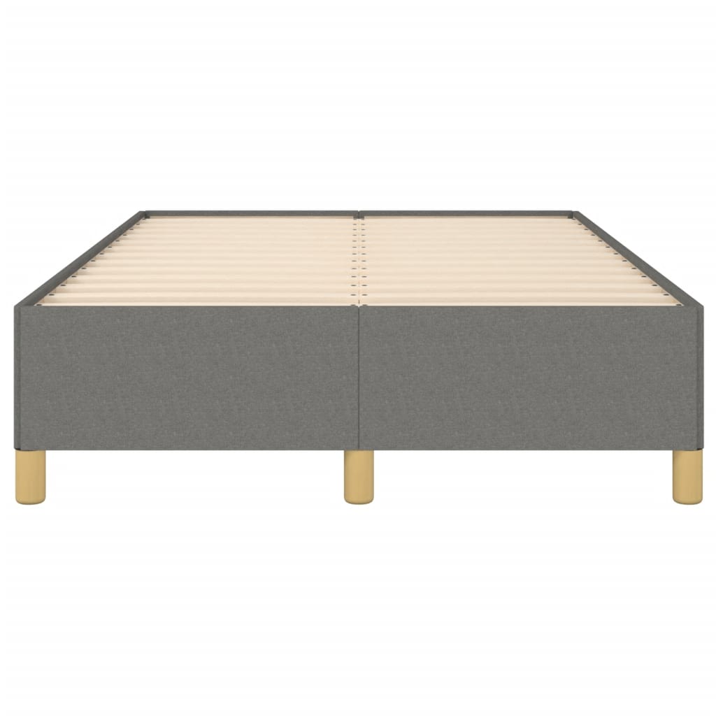 Bettgestell ohne Matratze Dunkelgrau 120x190 cm Stoff
