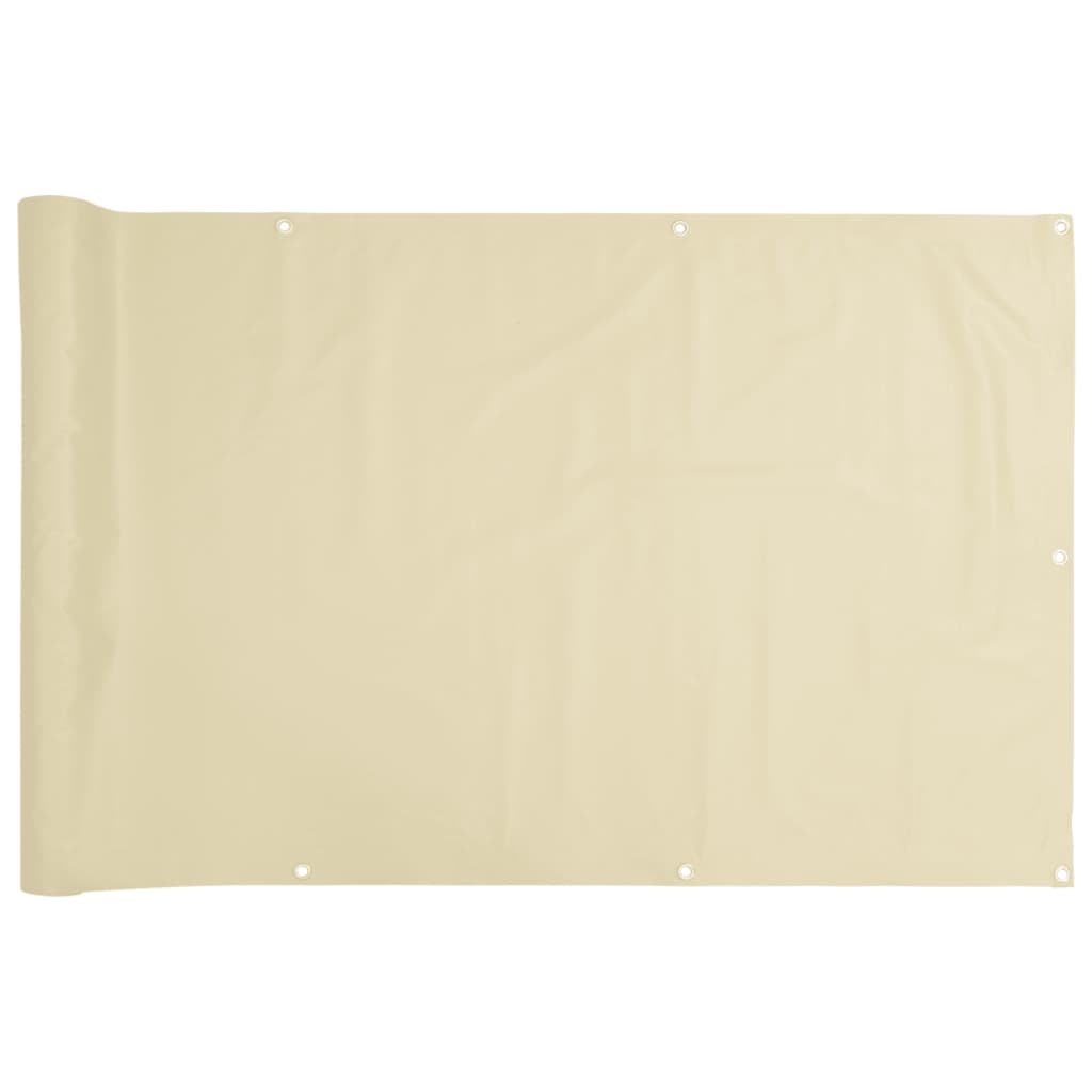 Balkon-Sichtschutz Creme 300x120 cm PVC