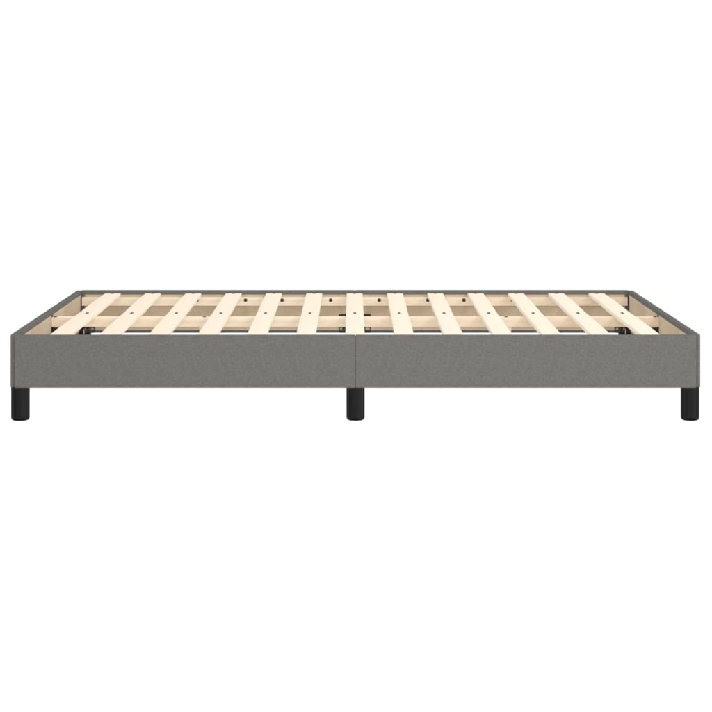Bettgestell ohne Matratze Dunkelgrau 120x190 cm Stoff